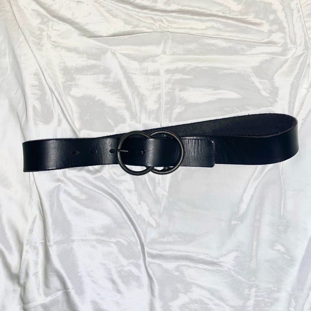 Timberland Black Leather Belt, Women's One Size